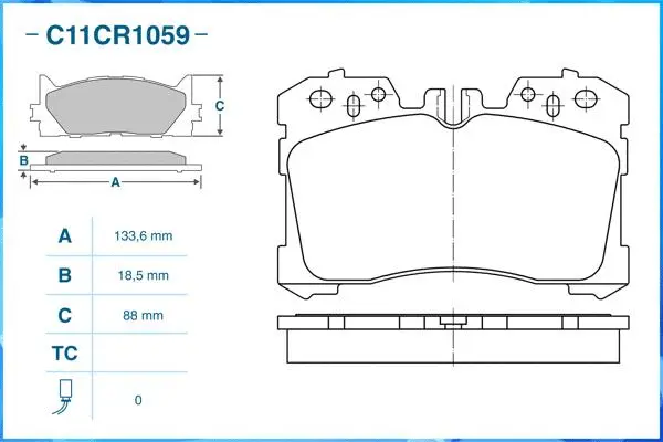 Brake Pad Set, disc brake