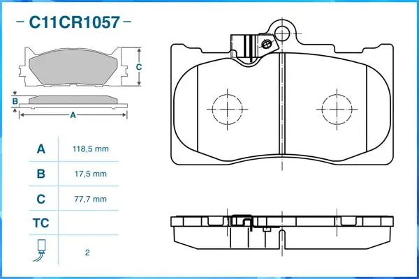 Brake Pad Set, disc brake