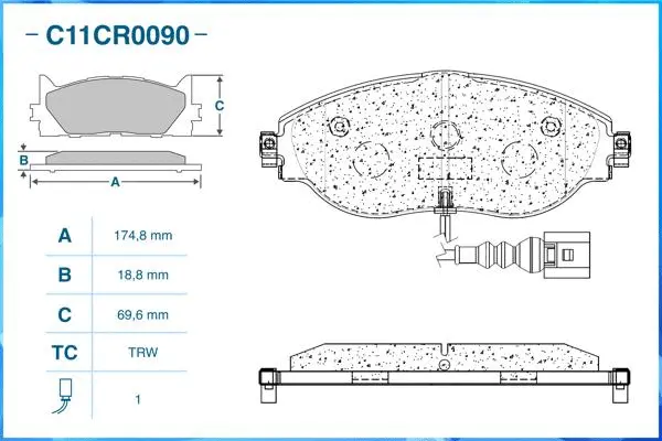 Brake Pad Set, disc brake