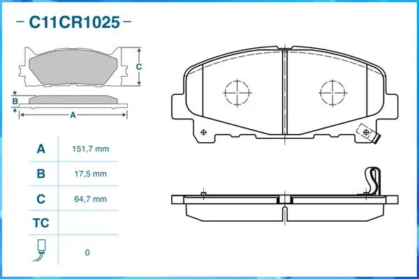 Brake Pad Set, disc brake