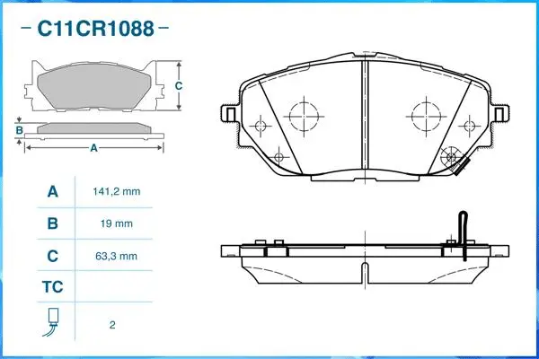 Brake Pad Set, disc brake
