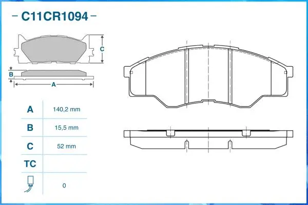 Brake Pad Set, disc brake