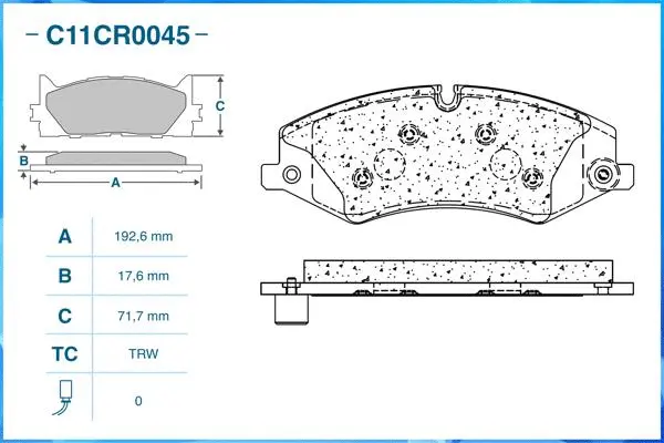 Brake Pad Set, disc brake