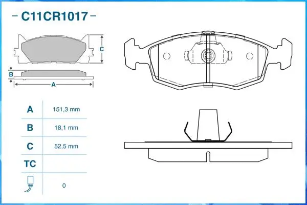Brake Pad Set, disc brake