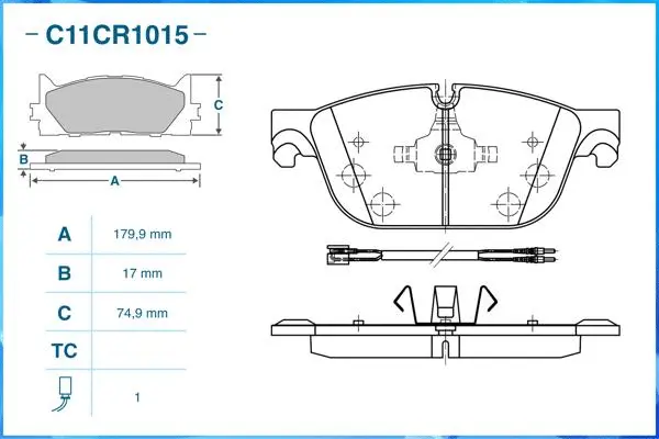 Brake Pad Set, disc brake