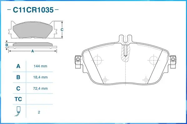 Brake Pad Set, disc brake