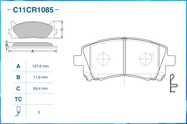 Brake Pad Set, disc brake