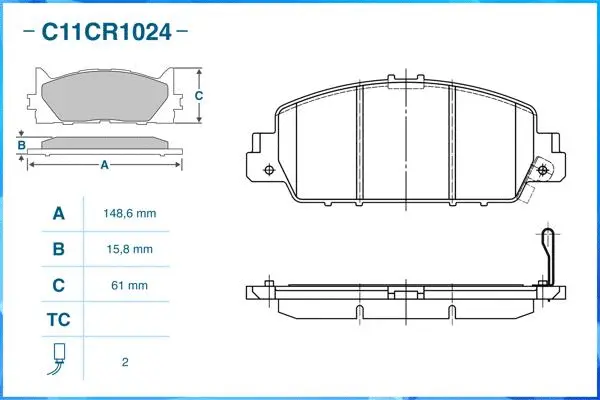 Brake Pad Set, disc brake