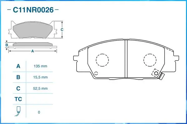 Brake Pad Set, disc brake