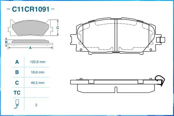 Brake Pad Set, disc brake