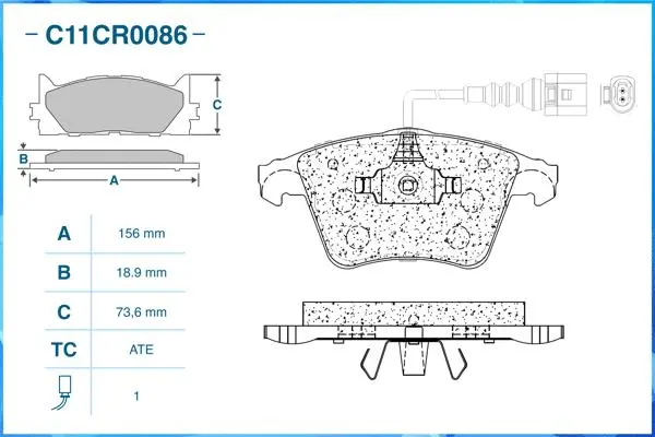 Brake Pad Set, disc brake