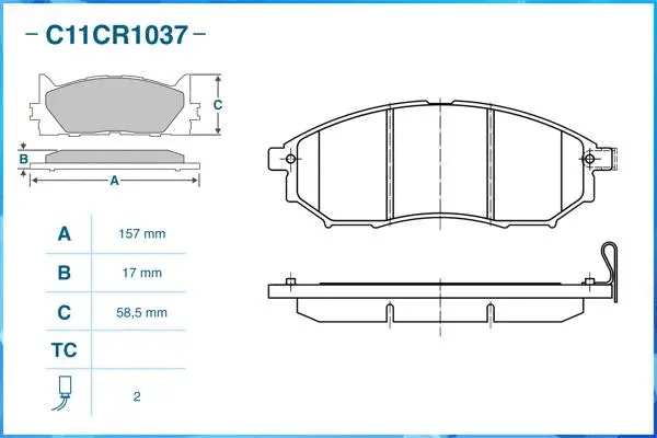 Brake Pad Set, disc brake