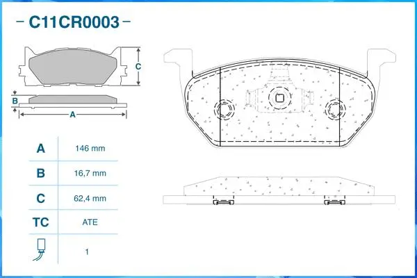 Brake Pad Set, disc brake