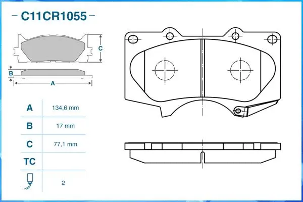 Brake Pad Set, disc brake