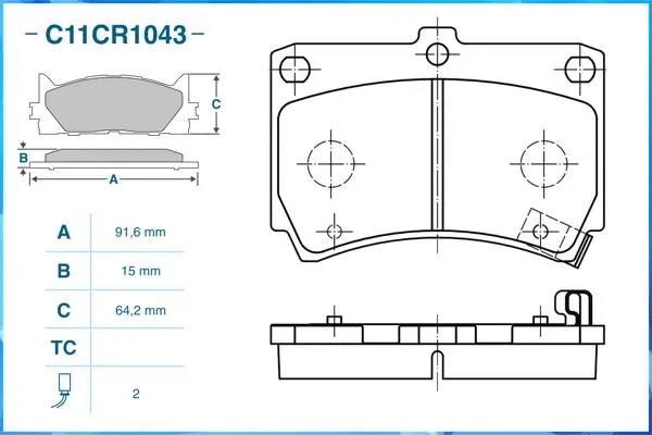 Brake Pad Set, disc brake