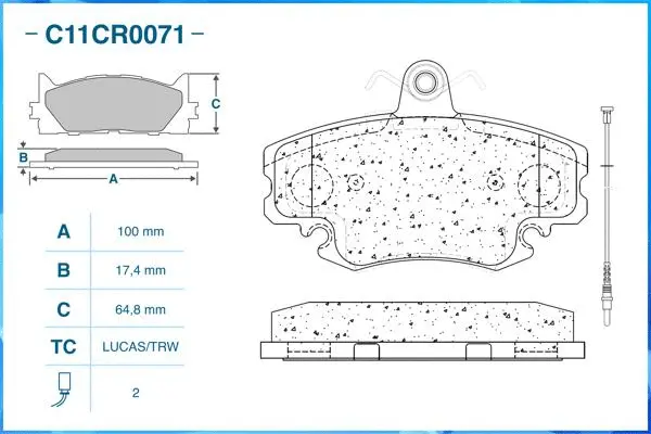 Brake Pad Set, disc brake