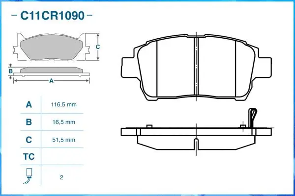 Brake Pad Set, disc brake