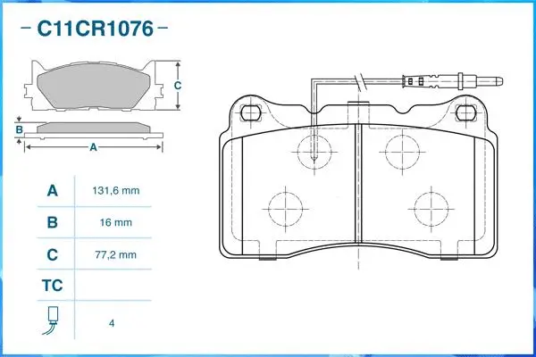 Brake Pad Set, disc brake