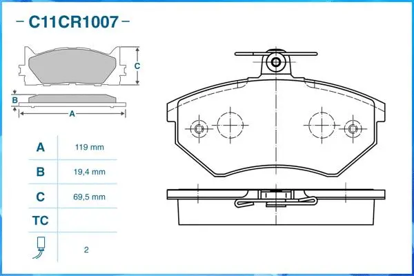 Brake Pad Set, disc brake