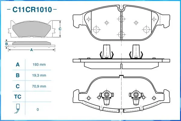 Brake Pad Set, disc brake