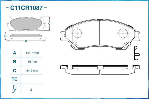 Brake Pad Set, disc brake