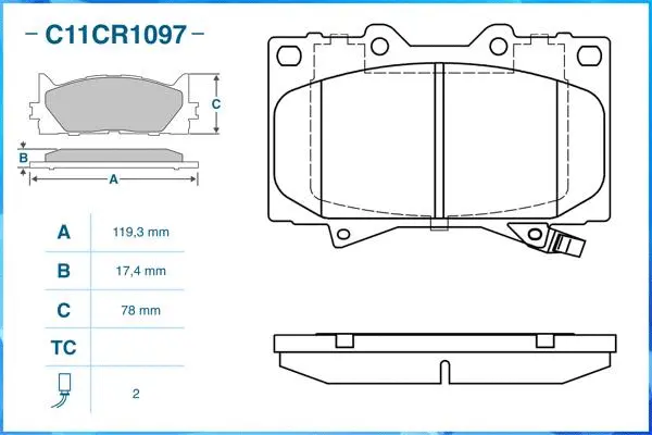 Brake Pad Set, disc brake