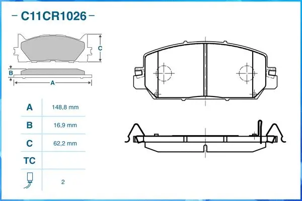 Brake Pad Set, disc brake