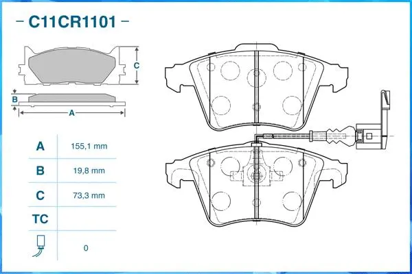 Brake Pad Set, disc brake