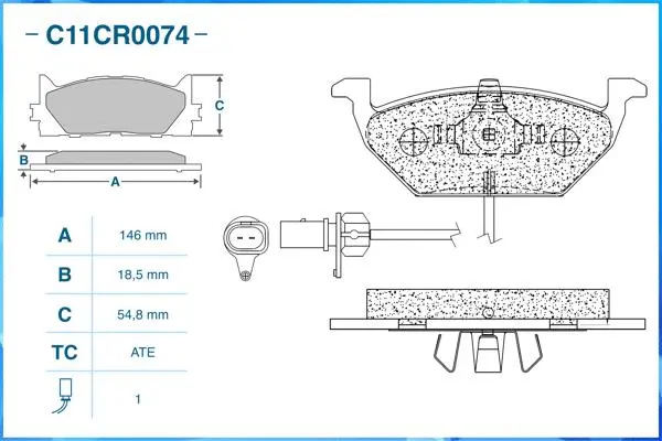Brake Pad Set, disc brake