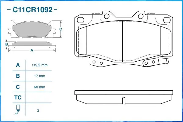 Brake Pad Set, disc brake