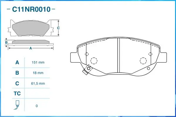 Brake Pad Set, disc brake