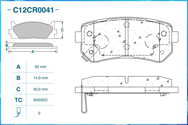 Brake Pad Set, disc brake