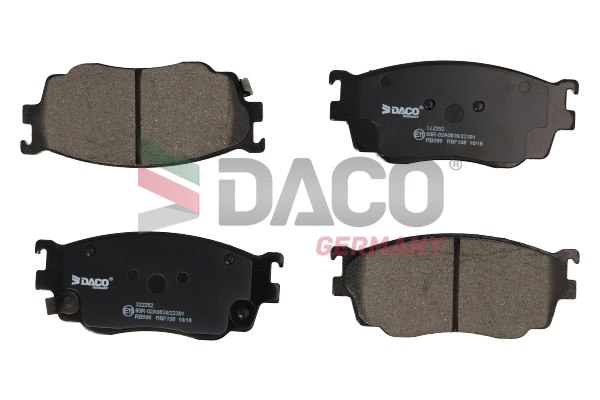 Brake Pad Set, disc brake (322252)