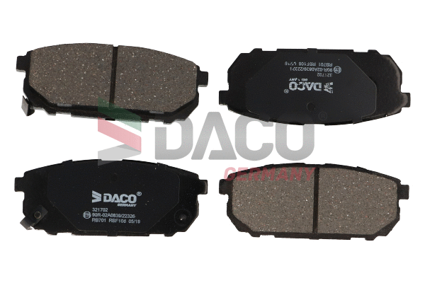 Brake Pad Set, disc brake (321702)