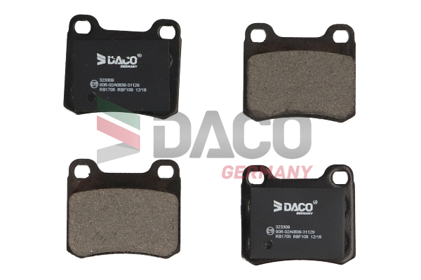 Brake Pad Set, disc brake (323309)