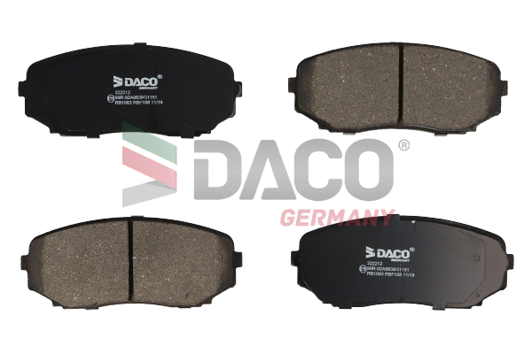 Brake Pad Set, disc brake (322212)