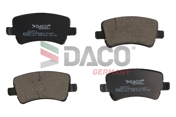 Brake Pad Set, disc brake (322571)