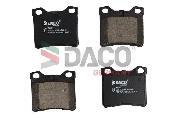 Brake Pad Set, disc brake (322801)