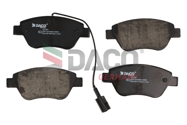 Brake Pad Set, disc brake (322365)