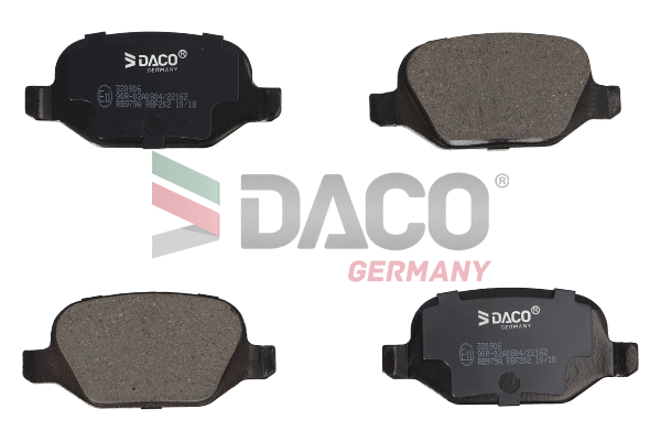 Brake Pad Set, disc brake (320906)