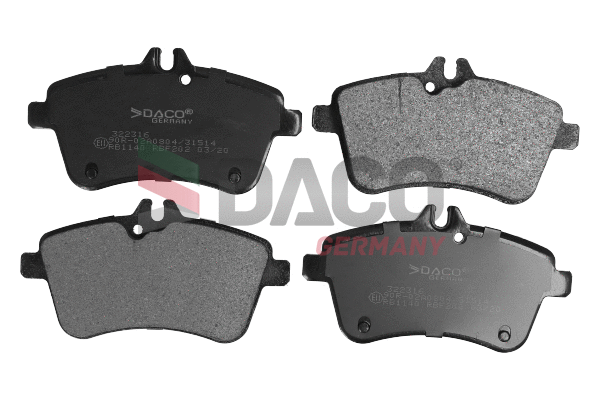 Brake Pad Set, disc brake (322316)