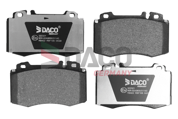 Brake Pad Set, disc brake (322321)