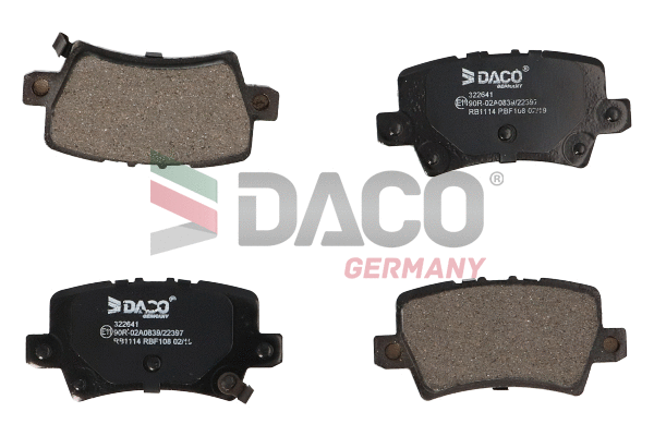 Brake Pad Set, disc brake (322641)