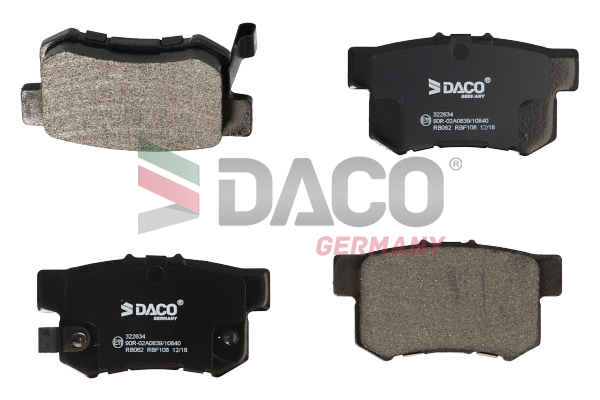 Brake Pad Set, disc brake (322634)