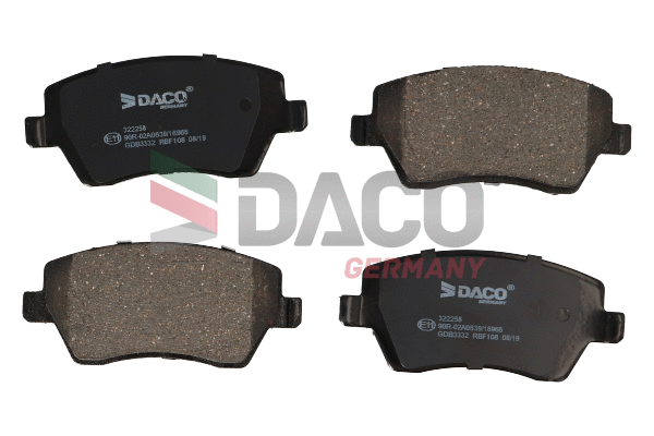 Brake Pad Set, disc brake (322258)