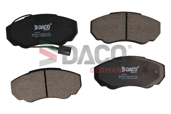 Brake Pad Set, disc brake (321947)