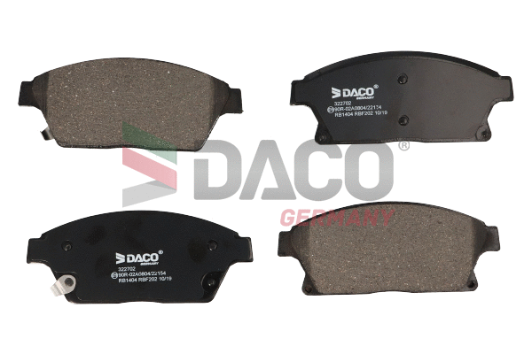 Brake Pad Set, disc brake (322702)