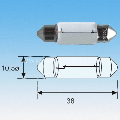 Bulb, licence plate light (722952)