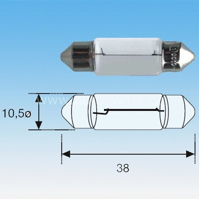 Bulb, licence plate light (722950)