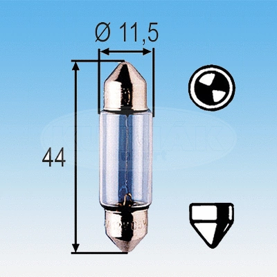 Bulb, licence plate light (723001)